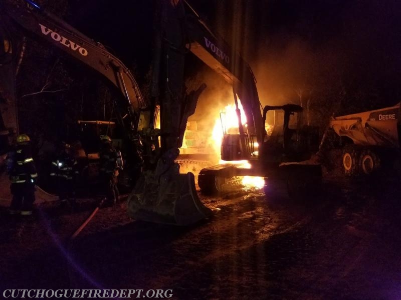 Excavator fire 11/2017