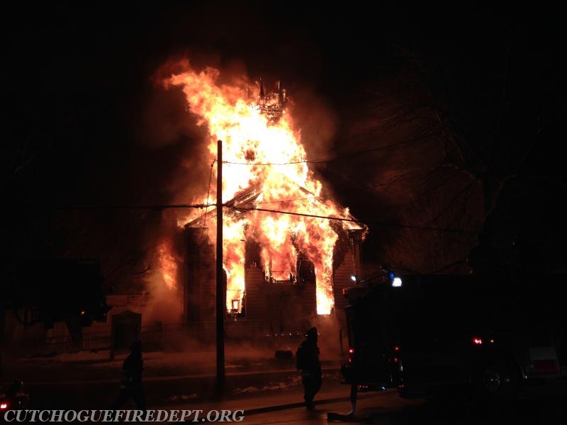 Mutual Aid to Southold - Church Fire 3/2015 