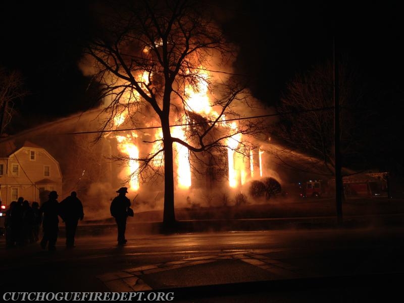 Mutual Aid to Southold - Church Fire 3/2015 