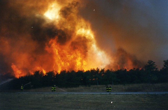 1995 Wildfires Sunrise Highway Westhampton - CFD Firefighters