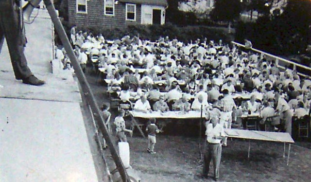 1957 BBQ behind the firehouse