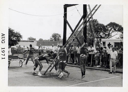 1971 Cart ladder at Freeport Drill