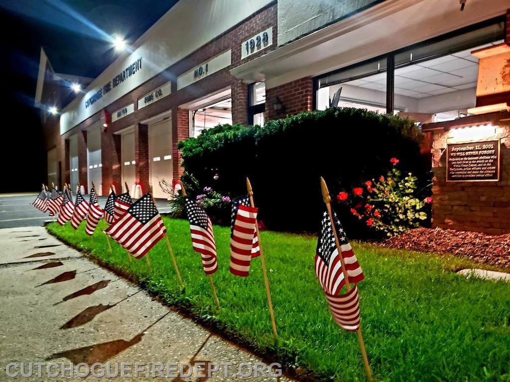 13 Flags in front of HQ