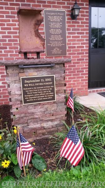 9-11 Memorial in Front of CFD HQ